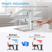 Laptop Stand, Ergonomic Aluminum Height Adjustable Computer Stand Laptop Holder for Desk, Compatible with Macbook Pro/Air, Dell, Lenovo, HP, Samsung, More Laptops 11-17