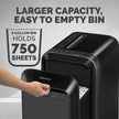 Mfg Co. 5015401 Powershred LX22M 20 Manual Sheet Capacity Micro-Cut Shredder - Black