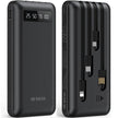 20000Mah Power Bank Portable Charger with Cables Compatible for Iphone, Android Cell Phone