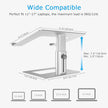Laptop Stand, Ergonomic Aluminum Height Adjustable Computer Stand Laptop Holder for Desk, Compatible with Macbook Pro/Air, Dell, Lenovo, HP, Samsung, More Laptops 11-17
